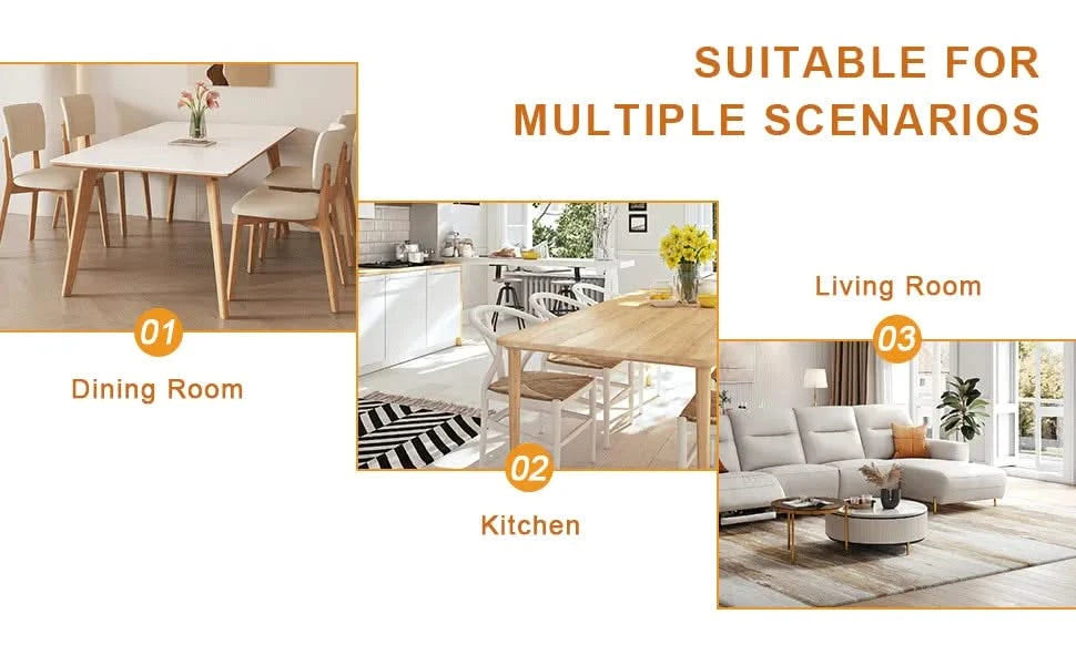 Round dining table with glass top, gilded metal legs, exquisite living, starting from the details, the gold legs show an extraordinary texture, which is the finishing touch to your home.36*36 Default -DTYStore