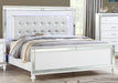 STERLING King 5 PC LED Bedroom set made with wood in White Color Default -DTYStore