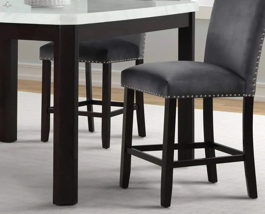 Sapphire 5pc Pub - Grey Stools Default -DTYStore