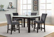 Sapphire 5pc Pub - Grey Stools Default -DTYStore