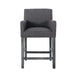 Serenitia 26-inch Upholstered Counter Chair with Straight Arm, Charcoal Default -DTYStore