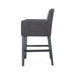 Serenitia 26-inch Upholstered Counter Chair with Straight Arm, Charcoal Default -DTYStore
