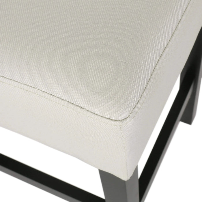 Set of 2, 26.75' Backless Fabric Counter Height Barstool, Beige Default -DTYStore