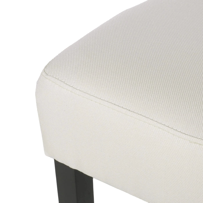 Set of 2, 26.75' Backless Fabric Counter Height Barstool, Beige Default -DTYStore