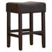 Set of 2, 26.75' Backless Faux Leather Counter Height Barstool Default -DTYStore