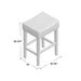 Set of 2, 26.75' Backless Faux Leather Counter Height Barstool Default -DTYStore