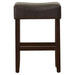Set of 2, 26.75' Backless Faux Leather Counter Height Barstool Default -DTYStore