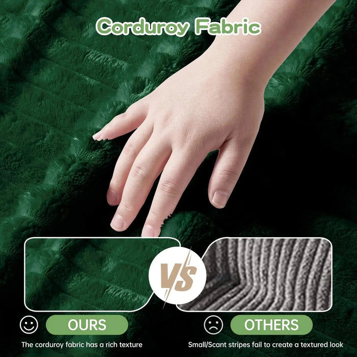 Slipcovered Long Sofa with Removable Cover, Extra Deep Cloud Like Comfy Sofa Couch Camel Corduroy -DTYStore