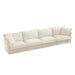Slipcovered Long Sofa with Removable Cover, Extra Deep Cloud Like Comfy Sofa Couch -DTYStore