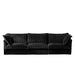 Slipcovered Sofa Couch, Modern 3 Seater Sofa with Suppleness Armrests,Deep Seat Sofa with Soft Multiple Big Pillows, Comfy Couch for Living Room, Apartment -DTYStore