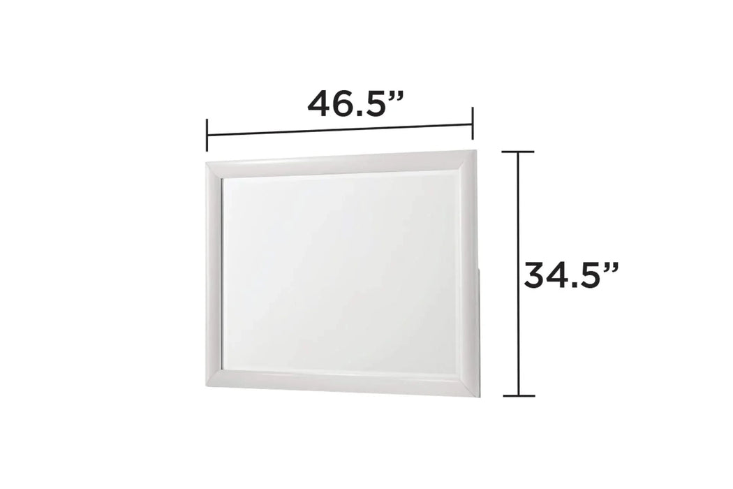 Soul Modern style Full 5PC bedroom set made with wood and Drawers in white Default -DTYStore