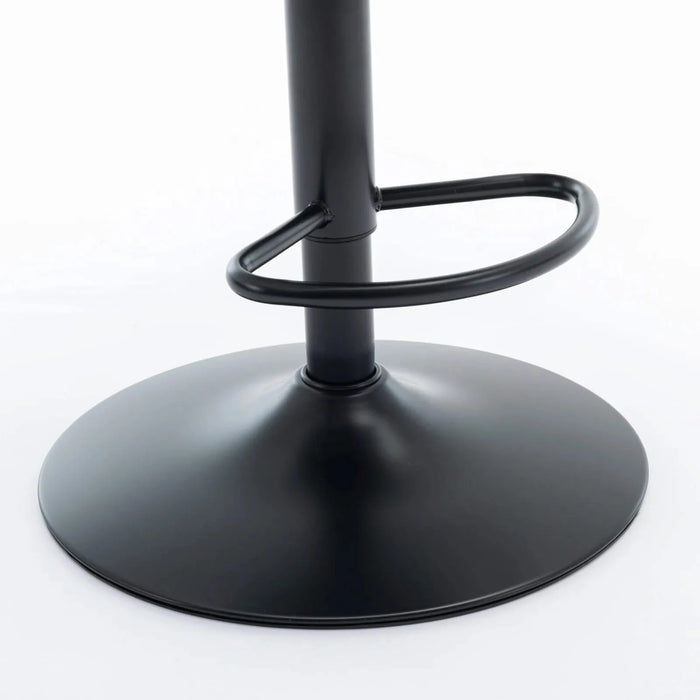 Swivel Velvet Barstools Adjusatble Seat Height from 25-33 Inch,17.7inch base, Modern Upholstered Bar Stools with Backs Comfortable Tufted for Home Pub and Kitchen Island,Purple,Set of 2,SW1812PP Default -DTYStore