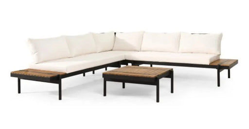 THEO 5 SEATER SECTIONAL SOFA SET WITH CUSHIONS Default -DTYStore
