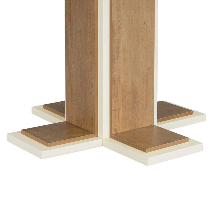 TREXM Extendable Dining Table with a 16-inch Middle Leaf, 42''-58'' Oval Dining Table for 6, Retro Solid Wood Round Dining Table with Double Layer Design for Kitchen, Dining Room (Natural Wood Wash) Default -DTYStore