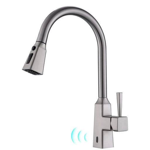 Touchless Kitchen Faucet,Hands Free Automatic Smart Kitchen Faucet Default -DTYStore