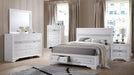 Traditional Style Full 5pc Storage Bedroom Set made with Wood in White Default -DTYStore