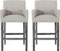 Upholstered 30.5 inch Counter Stools - Light Gray/Gray Default -DTYStore