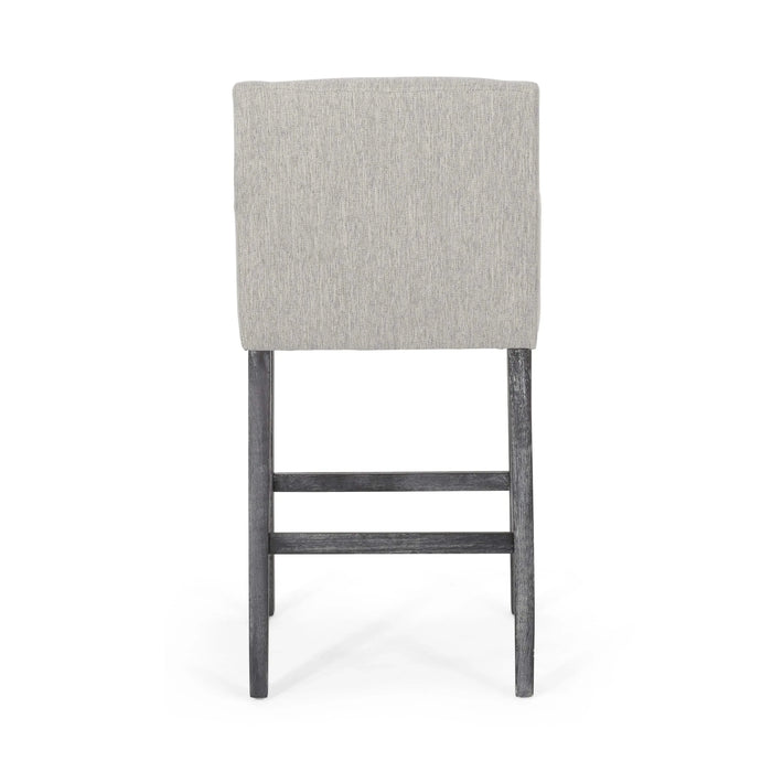 Upholstered 30.5 inch Counter Stools - Light Gray/Gray Default -DTYStore