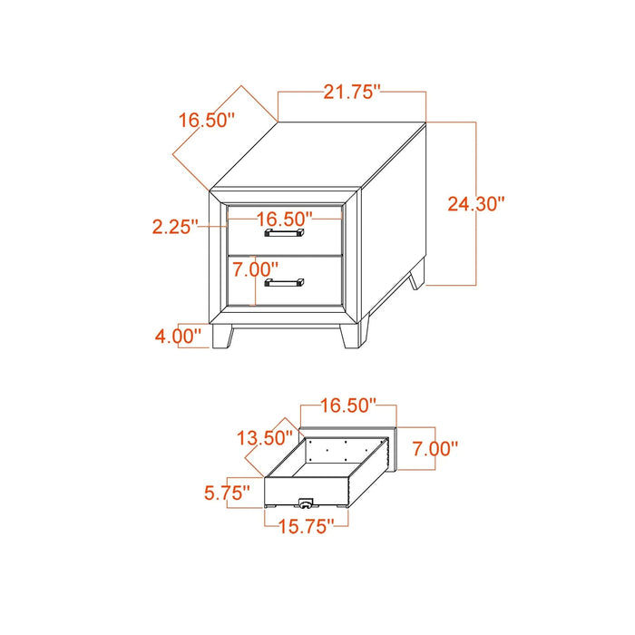 Urban Farmhouse King Size Bed with Bookcase, Dark Gray and Black, Solid Wood and MDF Default -DTYStore