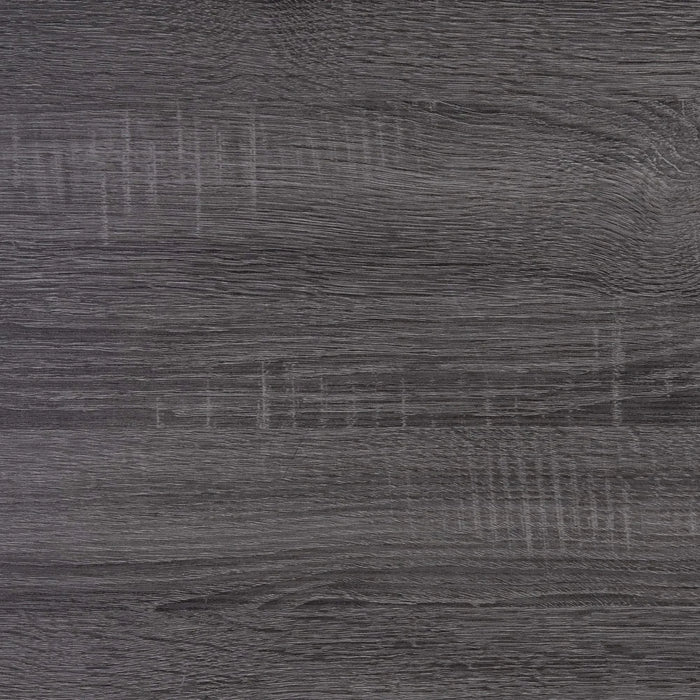 Urban Farmhouse King Size Bed with Bookcase, Dark Gray and Black, Solid Wood and MDF Default -DTYStore