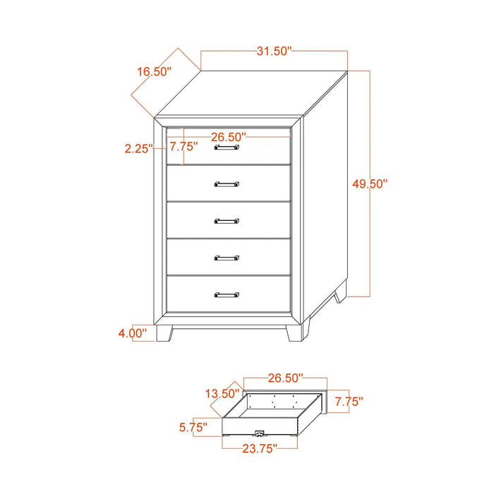 Urban Farmhouse King Size Bed with Bookcase, Dark Gray and Black, Solid Wood and MDF Default -DTYStore