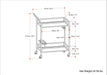 Watts - 26' Bar Cart - Chrome Default -DTYStore
