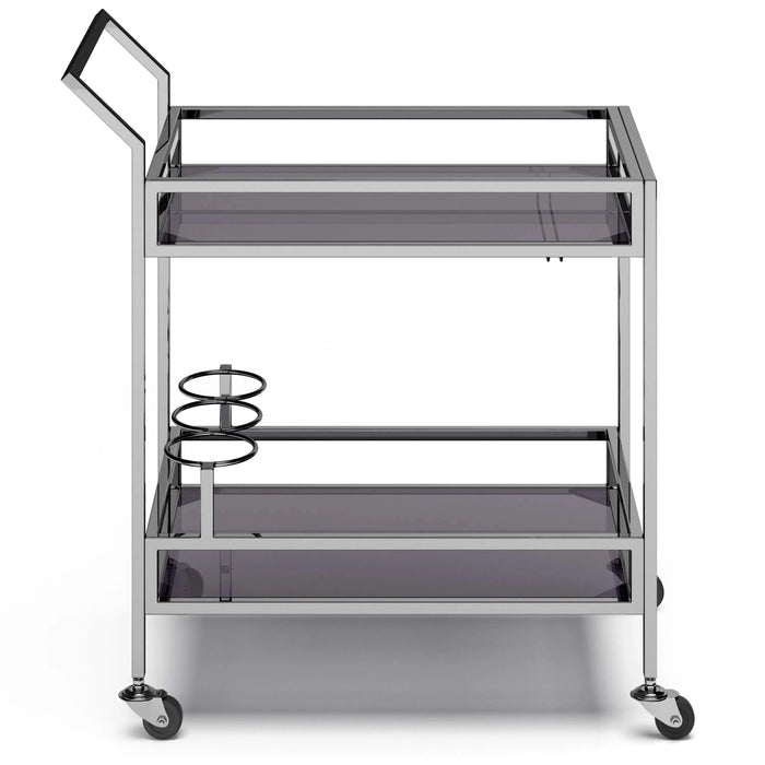 Watts - 26' Bar Cart - Chrome Default -DTYStore