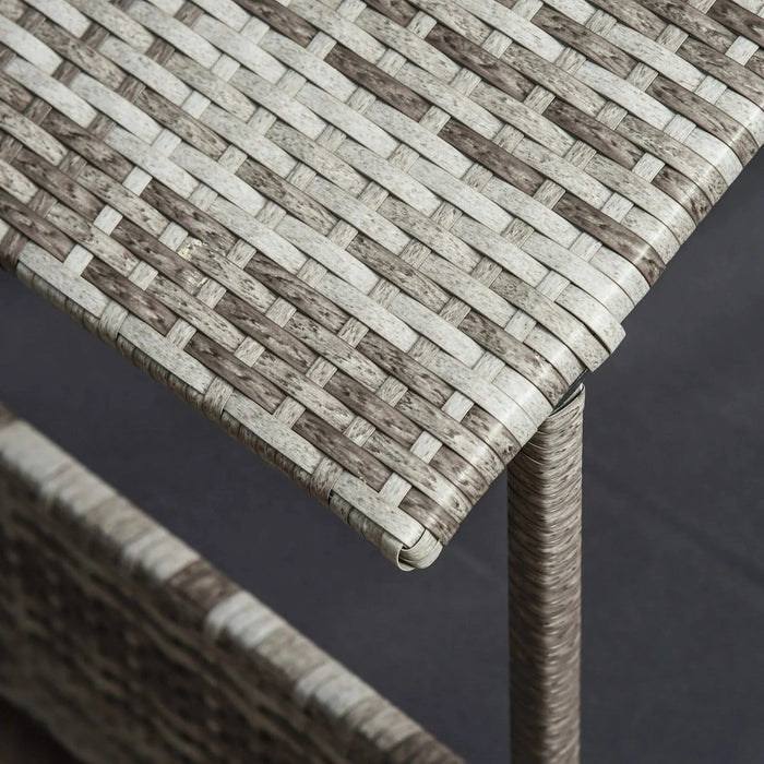 Wicker Dog House Outdoor with Canopy, Rattan Dog Bed with Water-resistant Cushion, for Small and Medium Dogs, Cream Default -DTYStore