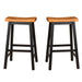 Wood 29' SADDLE STOOL Default -DTYStore
