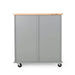 Yohaan Contemporary Kitchen Cart with Wheels Default -DTYStore