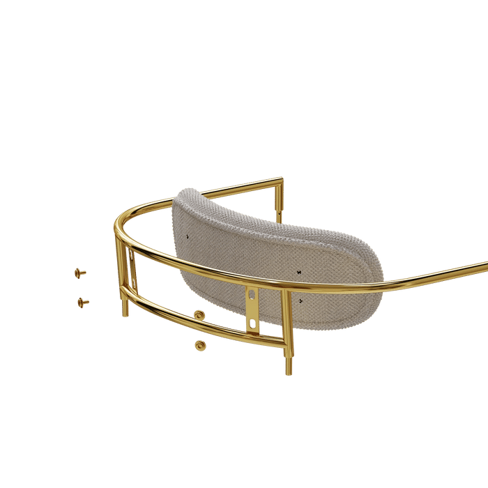 dining chairs set of 2 white , medieval modern dining chairs, teddy velvet chairs with metal legs, kitchen, easy to assemble suitable for home and office use Default -DTYStore