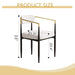 dining chairs set of 2 white , medieval modern dining chairs, teddy velvet chairs with metal legs, kitchen, easy to assemble suitable for home and office use Default -DTYStore