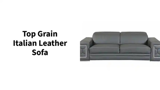Top Grain Italian Leather Sofa by@Outfy
