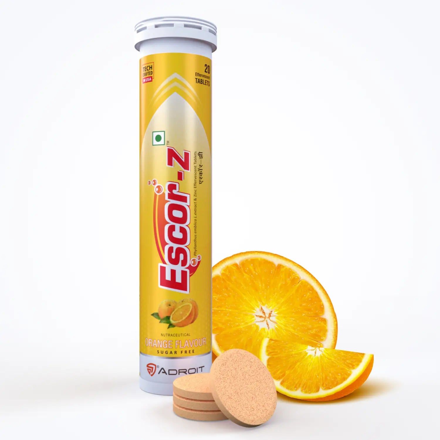 Escor-Z Vitamin C Tablet Orange Flavour 