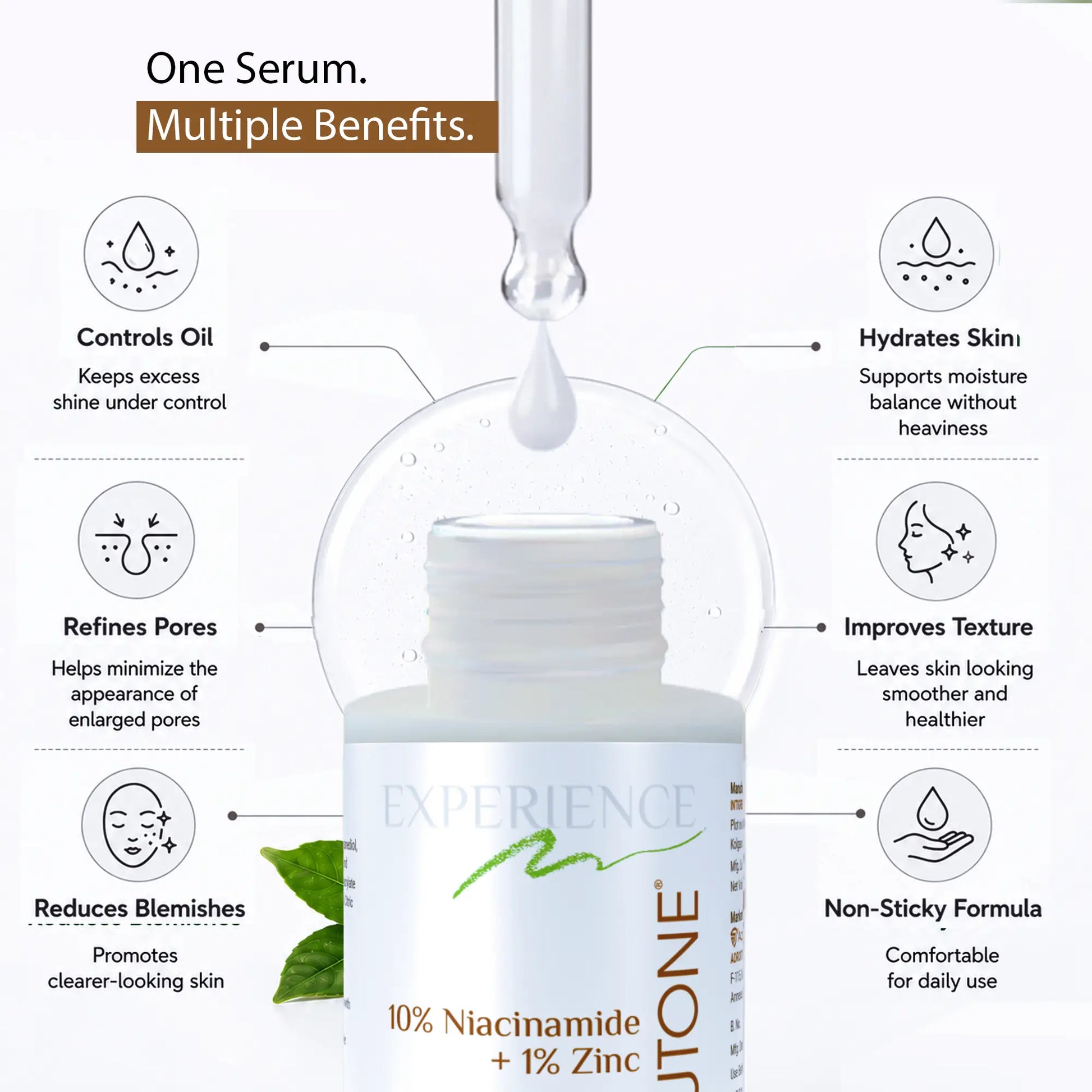 Glutone 10% Niacinamide + 1% Zinc Serum 