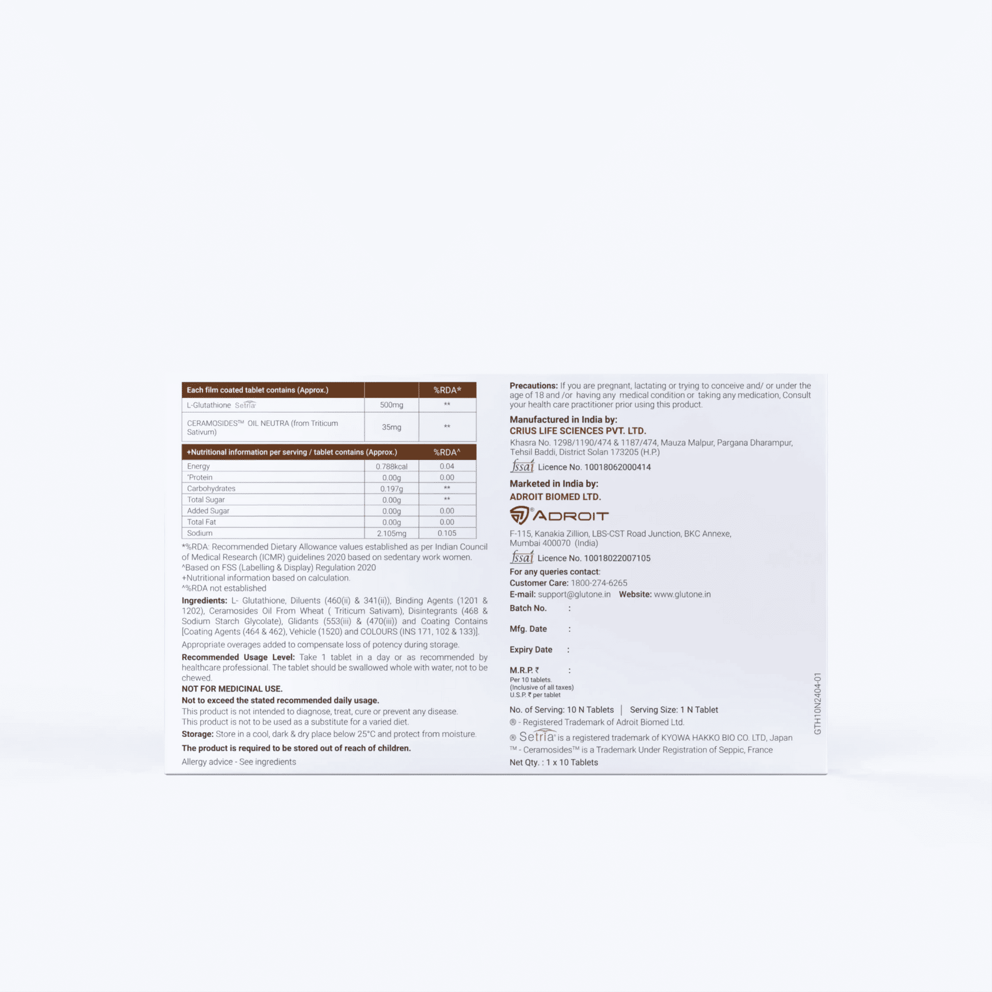 Glutone-Hydra Tablet 