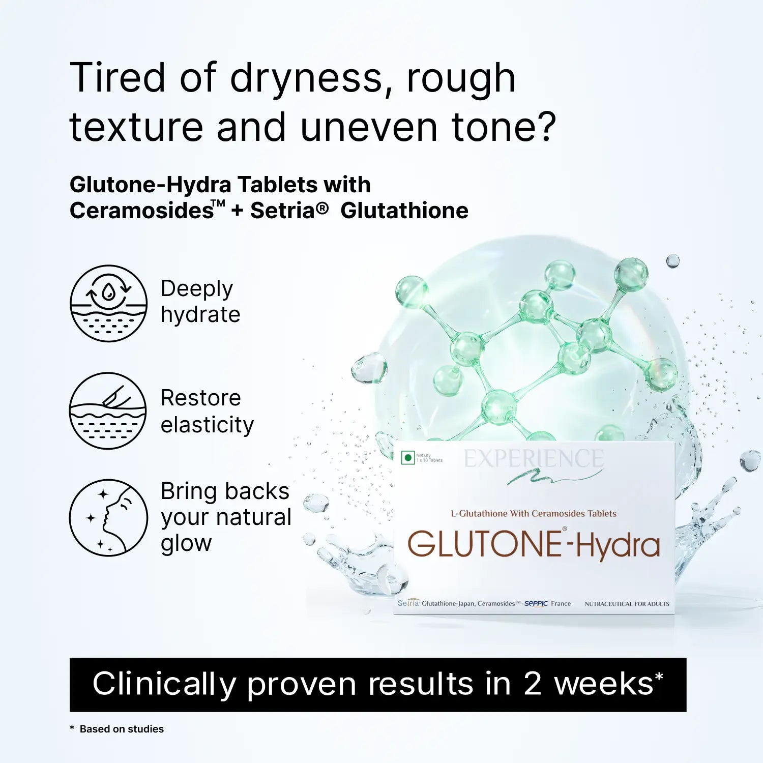 setria glutathione india Dry Skin Supplement- Setria Glutathione with Ceramosides Tablets for Dry  Skin