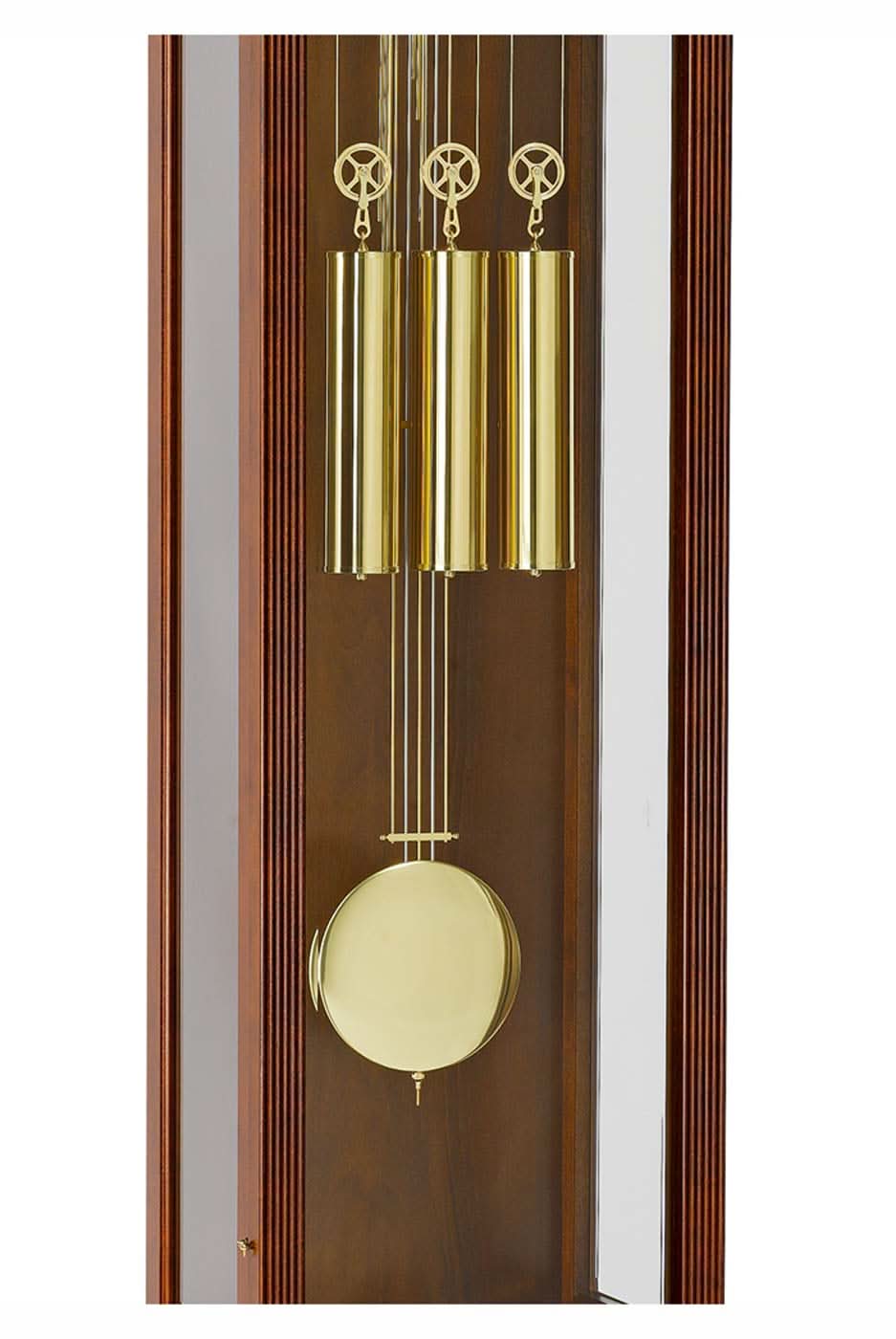 Horloge de parquet Hermle 193x52x32 cm bois • Carillon Westminster • Verre biseauté