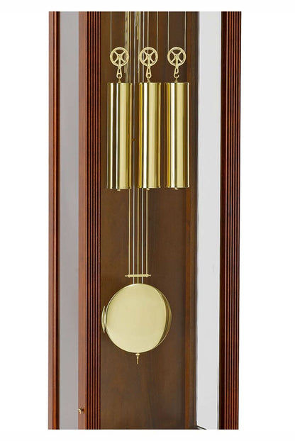 Horloge de parquet Hermle 193x52x32 cm bois • Carillon Westminster • Verre biseauté