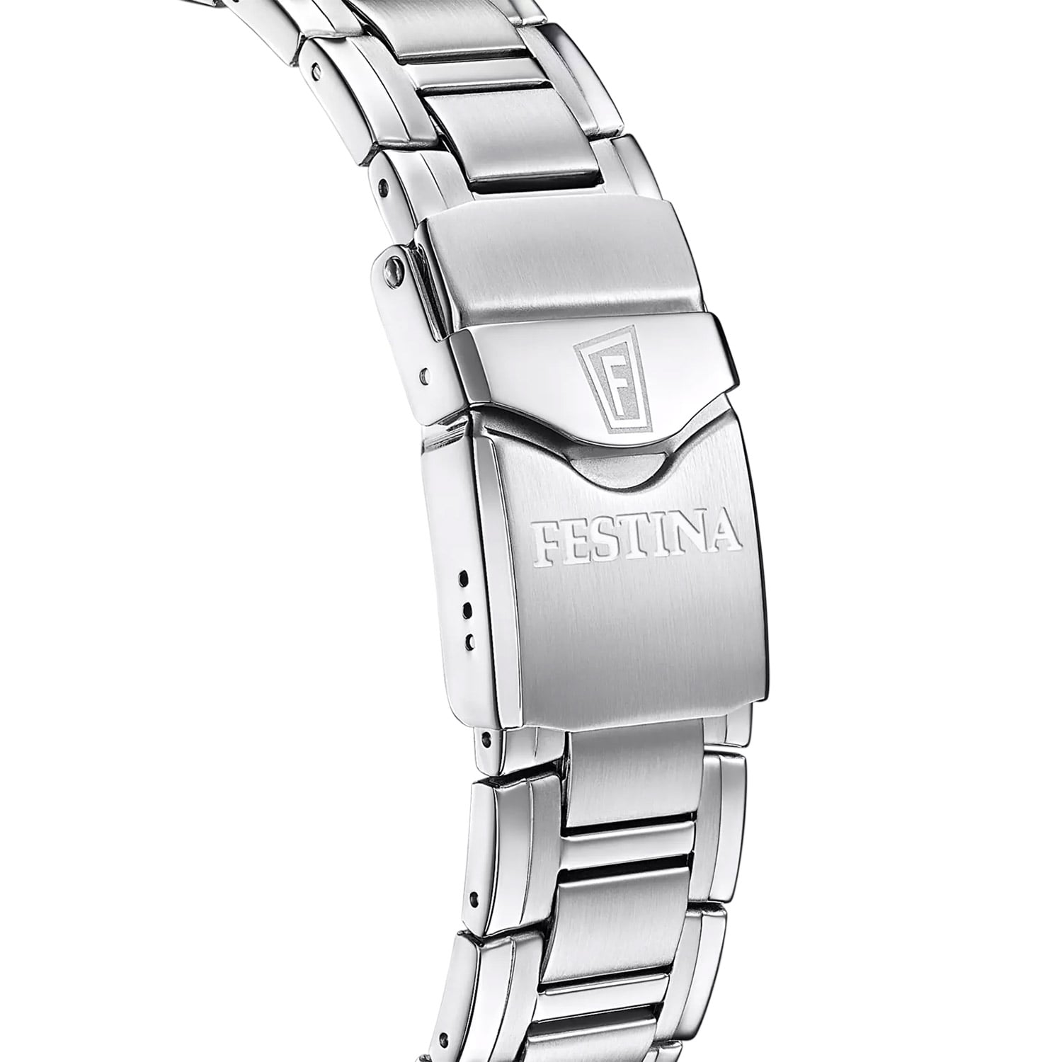 Festina Stahlarmband für Herren-Chronograph mit Schließe und Gravur