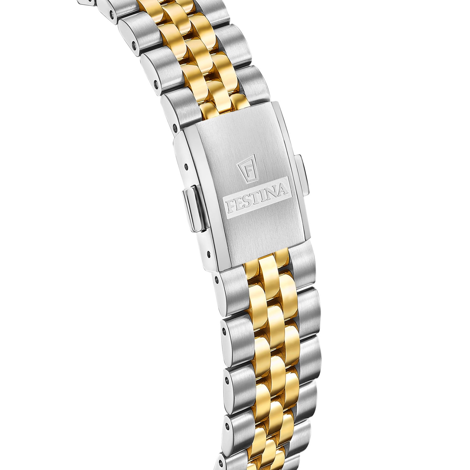 Festina Damenuhr Verschluss und Gliederarmband in Edelstahl bicolor