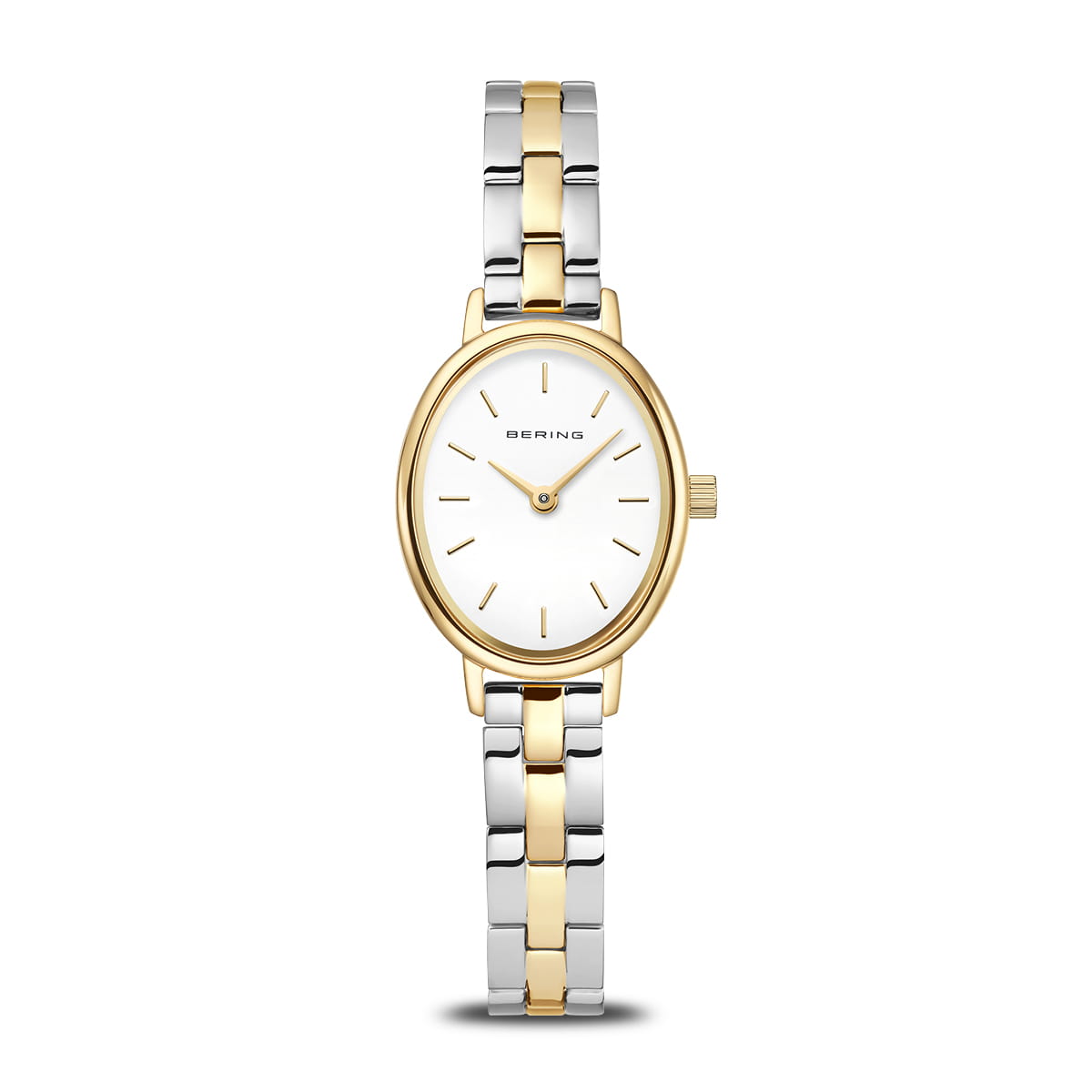 Bering Classic 11020-714 Damen Armbanduhr Bicolor • Saphirglas • Schlankes Ovales Gehäuse