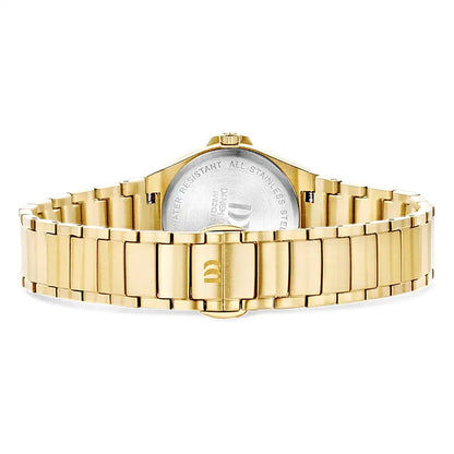 Damenuhr-Band von Danish Design mit goldfarbener Schließe und Edelstahlprägung