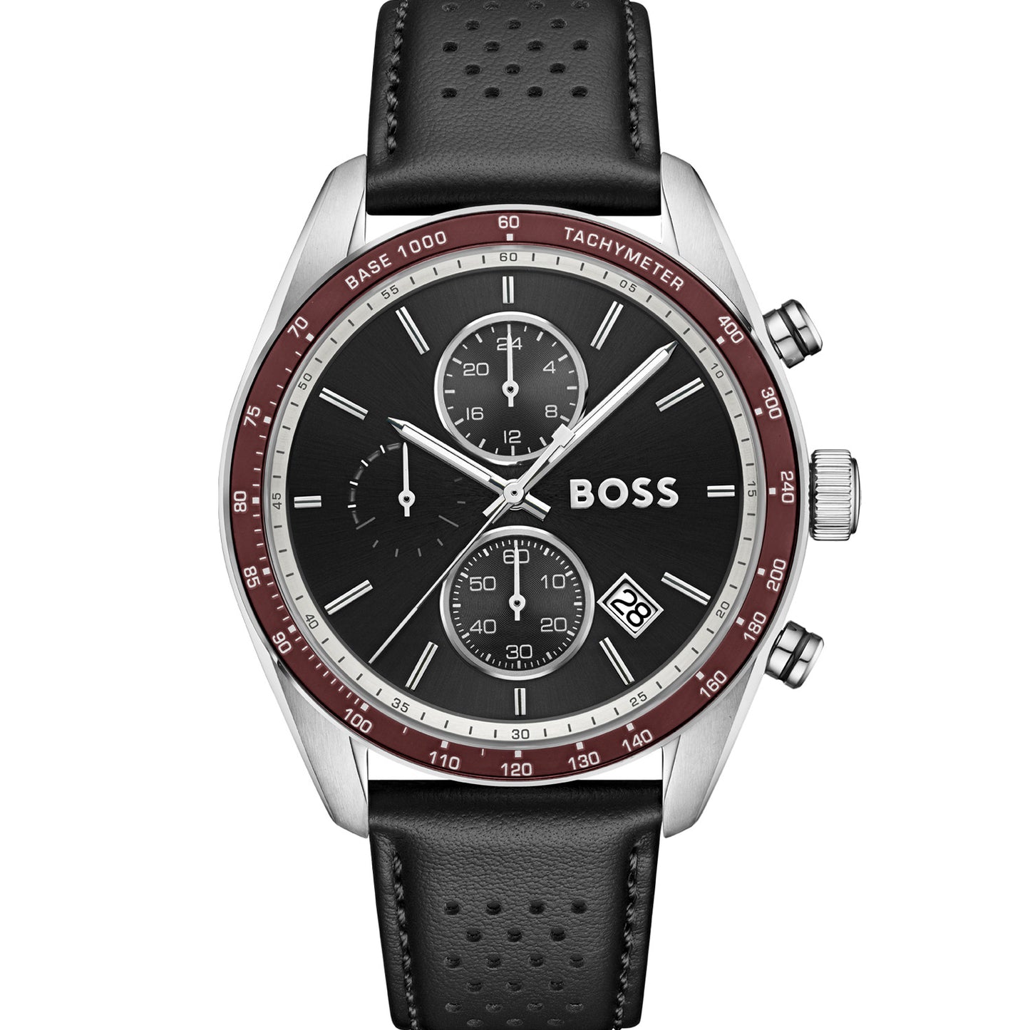 BOSS Grand Prix 1514343 Herrenuhr Schwarz • Quarzwerk • Klassisches Design