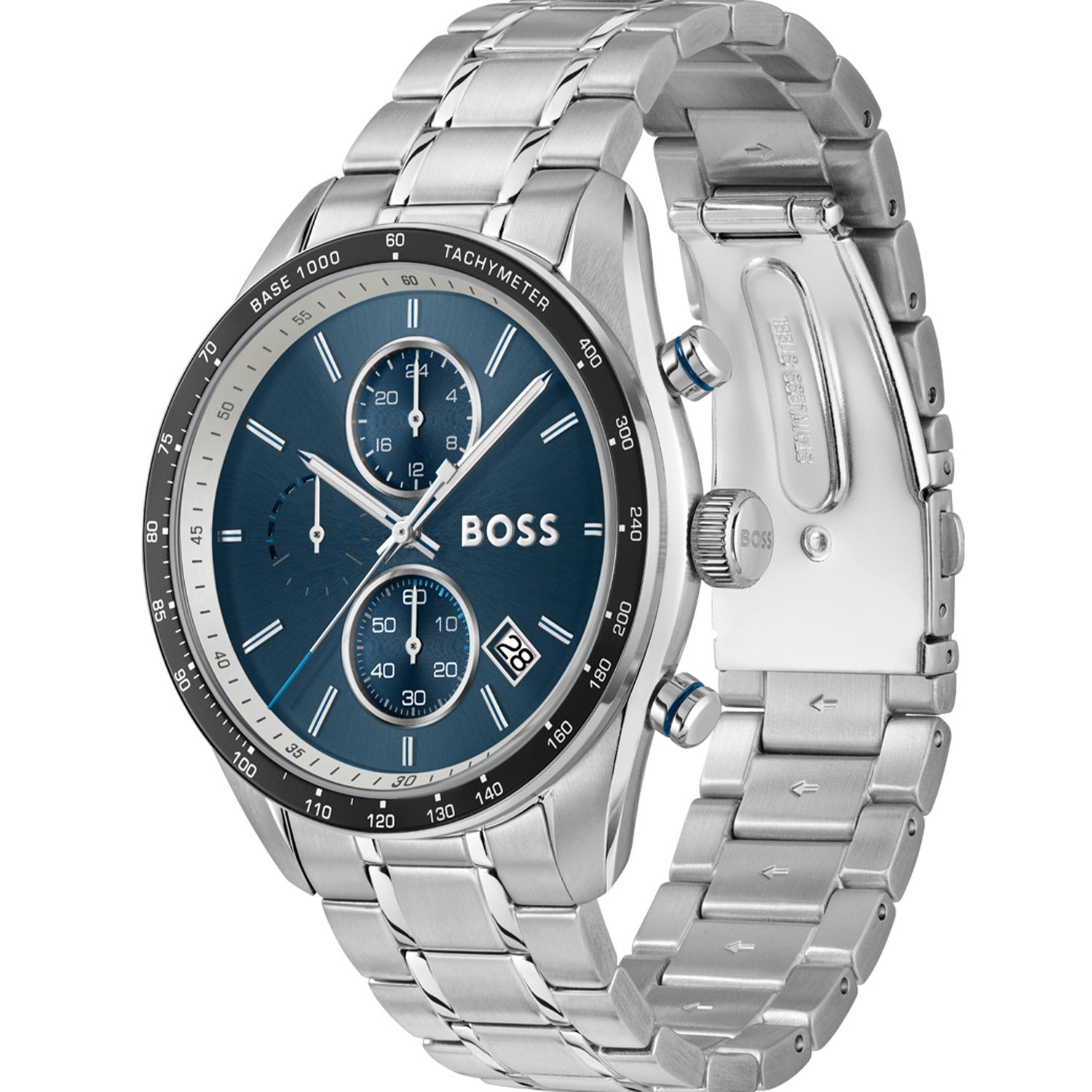 BOSS Grand Prix 1514344 Herrenuhr Schwarz • Quarzwerk • Chronograph-Design, Bild 4