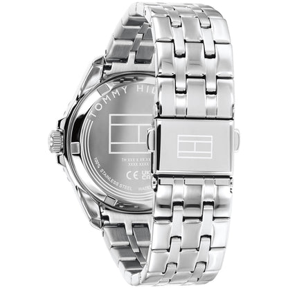 Tommy Hilfiger Jugendarmbanduhr Rückseite, Metallgehäuse mit Gravur