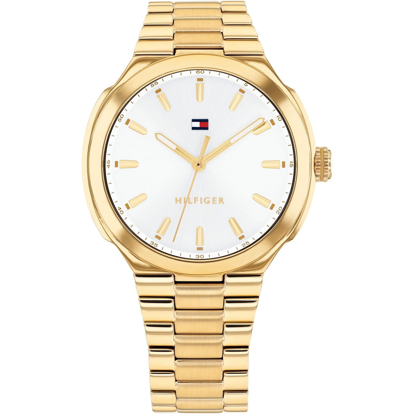 Tommy Hilfiger Georgia 1782819 Damen Armbanduhr Gold • Quarzwerk • Mineralglas