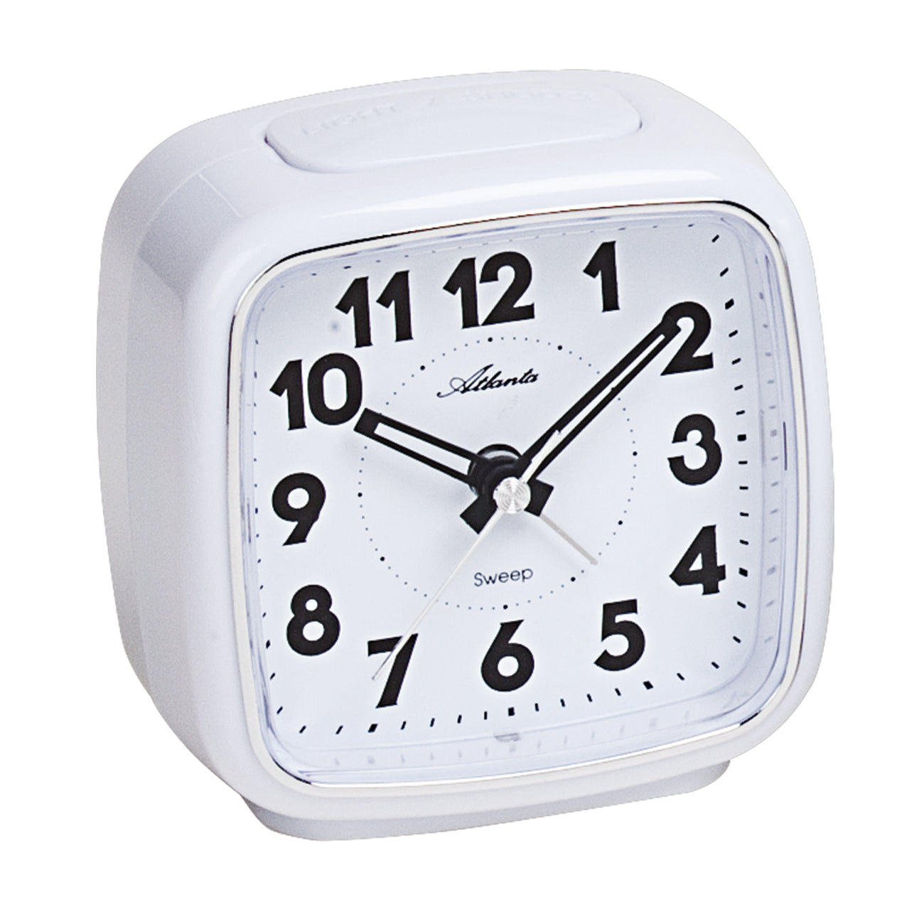 Montre Atlanta, cadran analogique blanc avec aiguilles noires et index des minutes