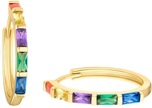 Créoles avec pierres colorées - s.Oliver Jewelry Modèle : 2035503