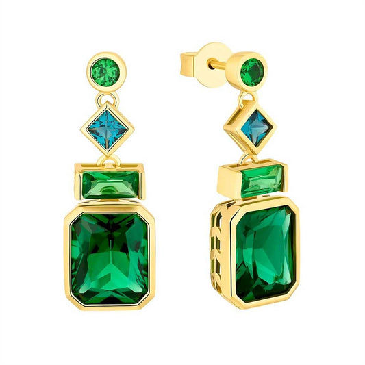 Puces d'oreilles avec pendentifs de formes variées s.Oliver Jewelry Modèle : 2036878